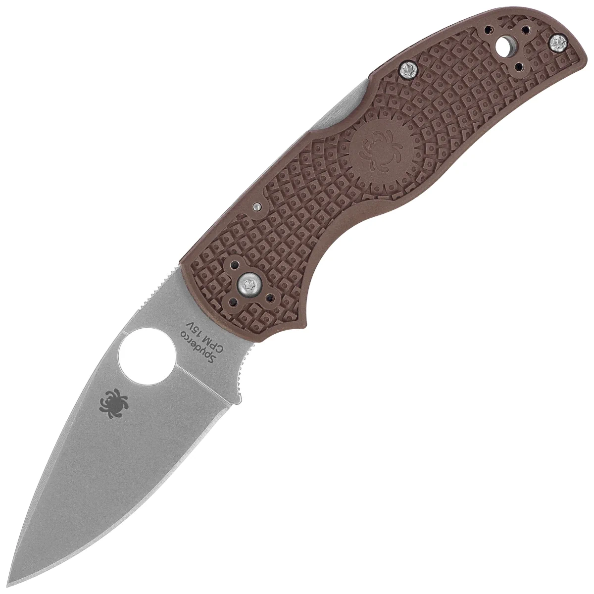 Nóż składany Spyderco Native 5 Lightweight Sprint Run Brown FRN, Satin CPM 15V by Sal Glesser (C41PBN15V5) 1 webp