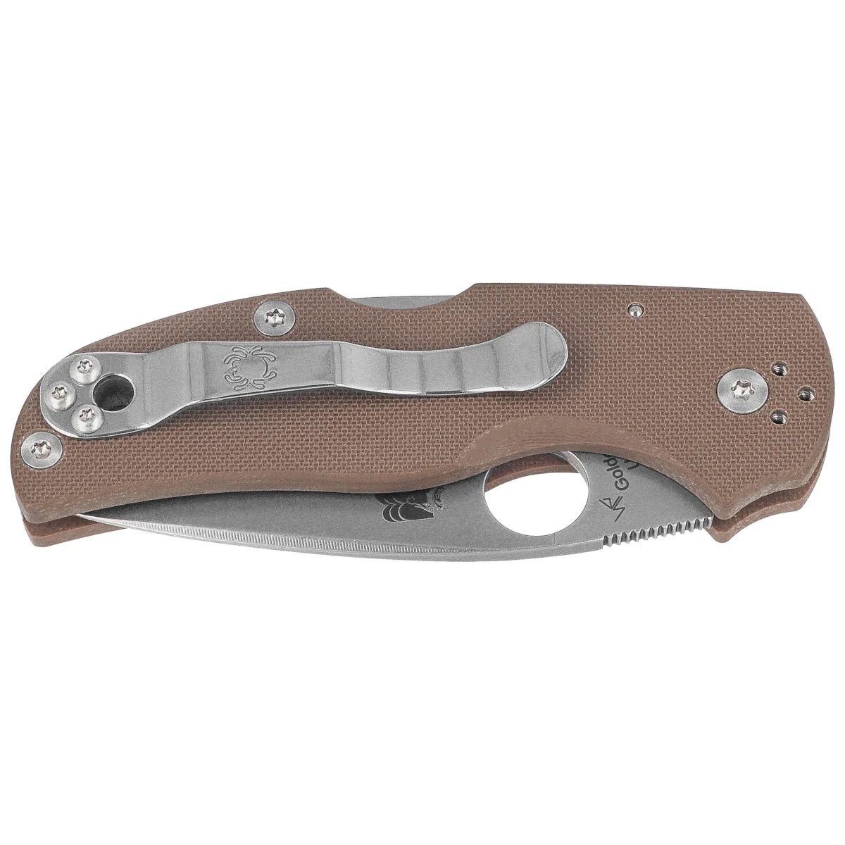 Nóż składany Spyderco Native 5 Sprint Run Brown G10, Satin CPM 15V by Sal Glesser (C41GPBN15V5) 2 webp