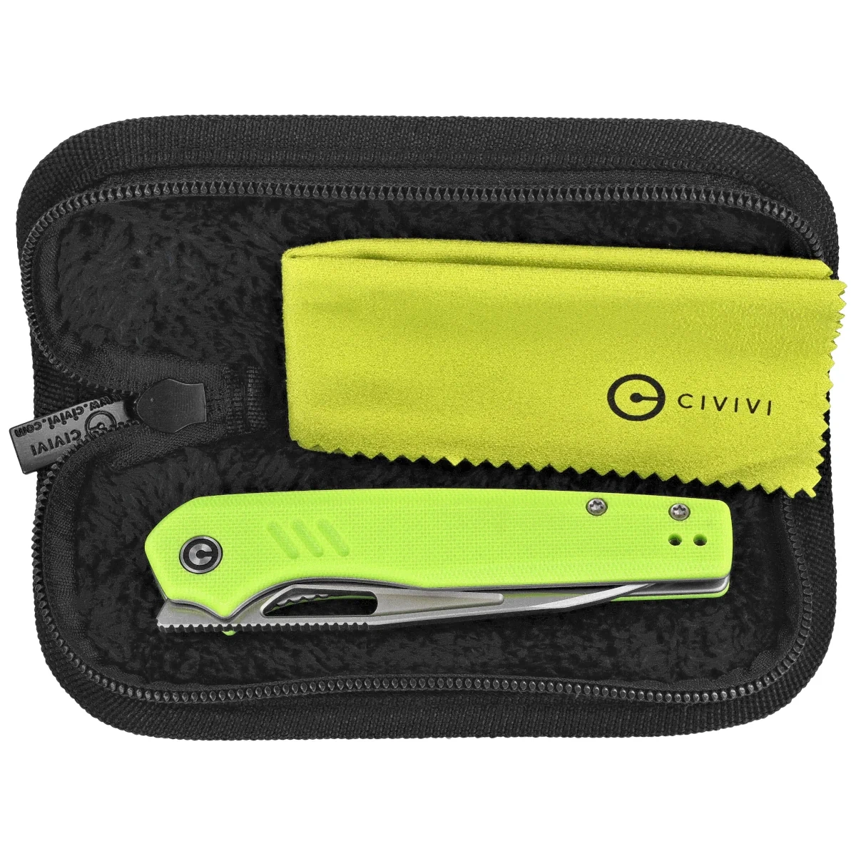 Nóż składany Civivi Guile Fluorescent Green G10, Satin 14C28N by Shawn Ashmore (C24062B-2) 3 webp