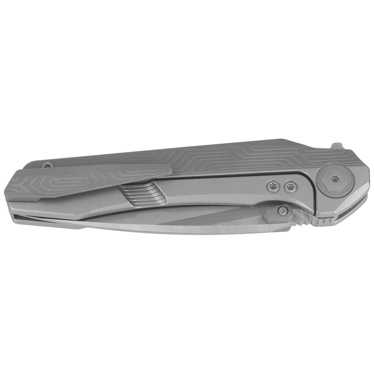 Nóż składany Bestech Wet Nellie Two Tone Gray Titanium, Satin MagnaCut by Kombou (BT2505B) 2 webp