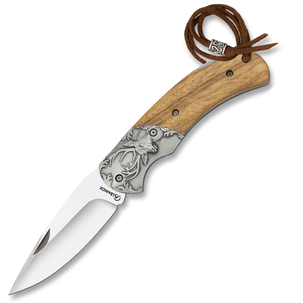 Nóż składany Martinez Albainox Wild Deer Steel/Wood, Satin 3Cr13Mov (18977) 1 jpg