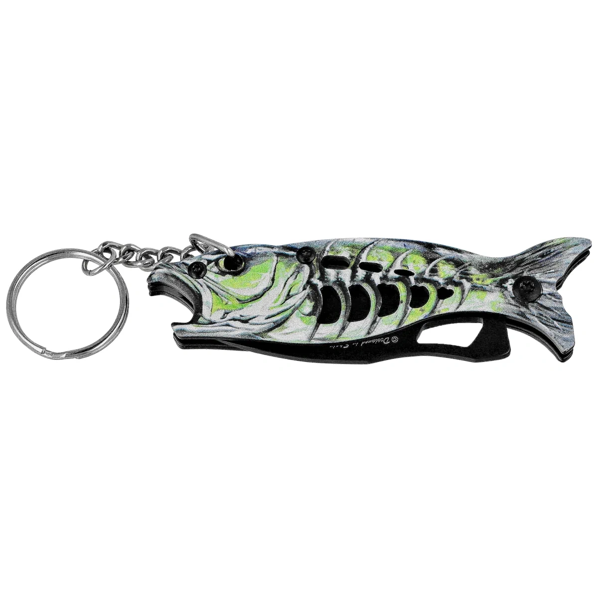 Nóż wędkarski brelok Martinez Albainox Fishing 3 Green Aluminium, Black 3Cr13Mov (25145 GR) 2 webp