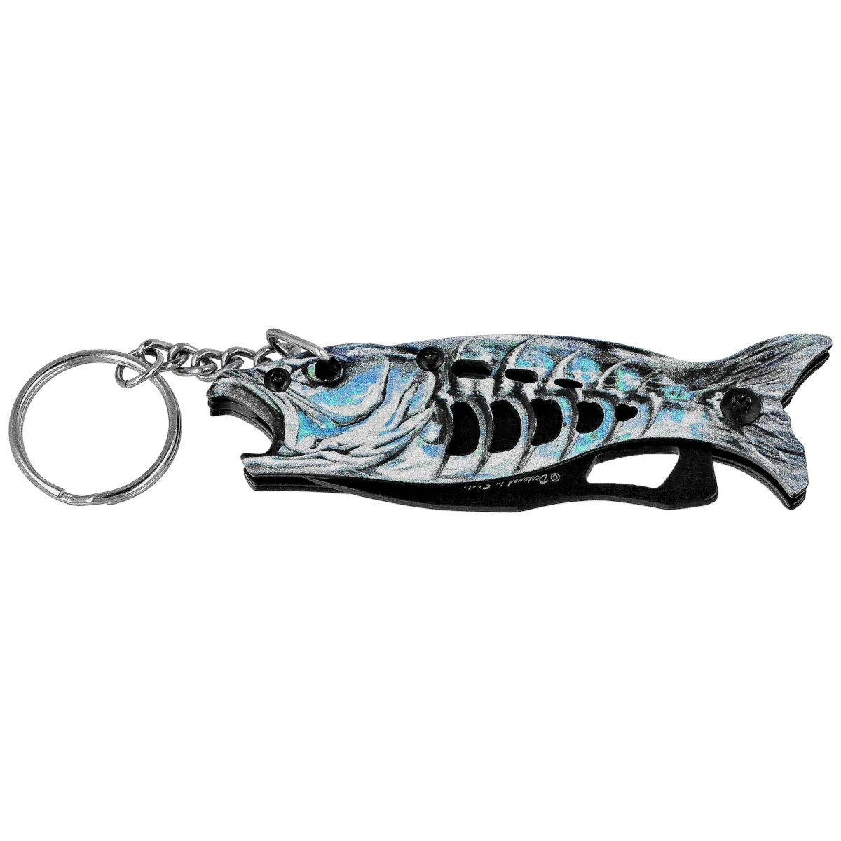 Nóż wędkarski brelok Martinez Albainox Fishing 3 Blue Aluminium, Black 3Cr13Mov (25145 BL) 2 webp