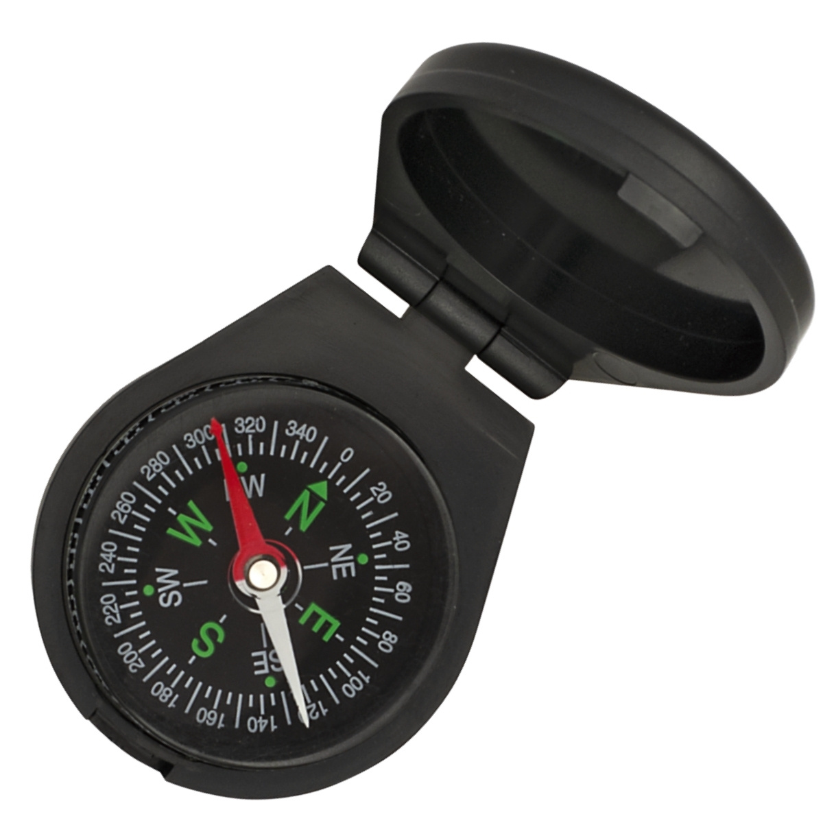 Kompas Barbaric Oil Filled Fiber Compass With Flap, Black PVC (33142) 1 jpg