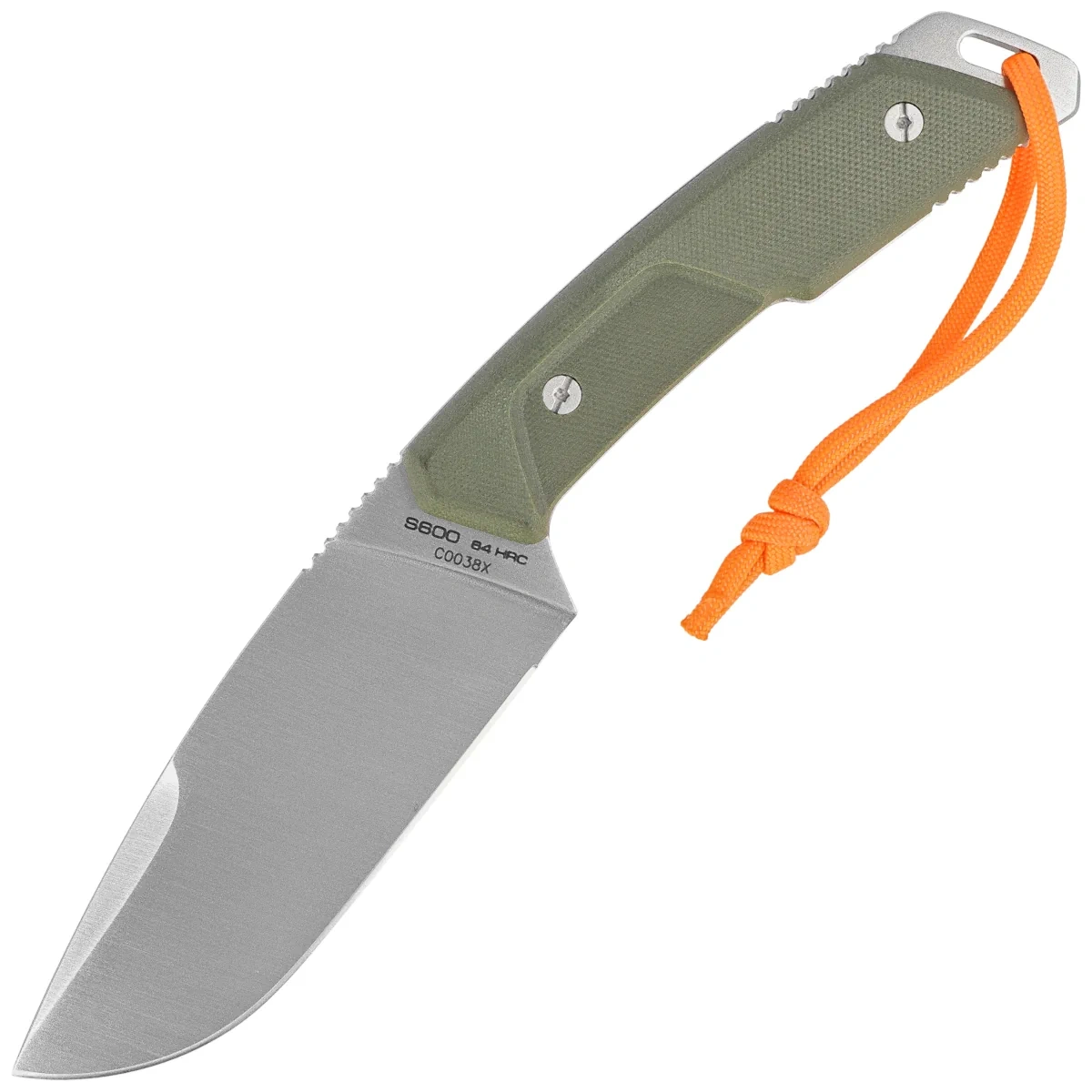 Nóż Extrema Ratio Sethlans Outdoor Green G10, Stonewashed S600 by Daniele Dal Canto (04.1000.0463/S6/GRN-SAT) 1 webp