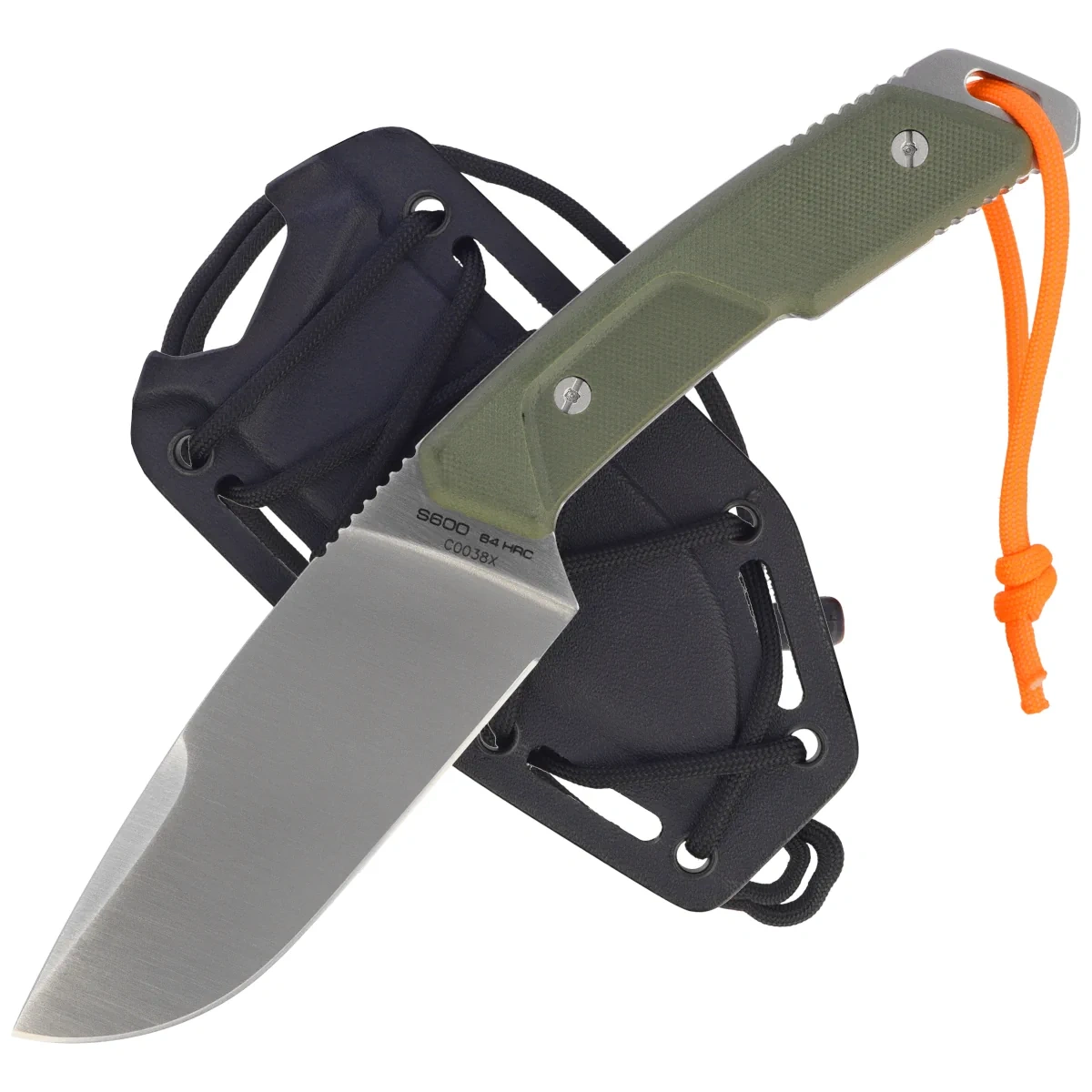 Nóż Extrema Ratio Sethlans Outdoor Green G10, Stonewashed S600 by Daniele Dal Canto (04.1000.0463/S6/GRN-SAT) 2 webp