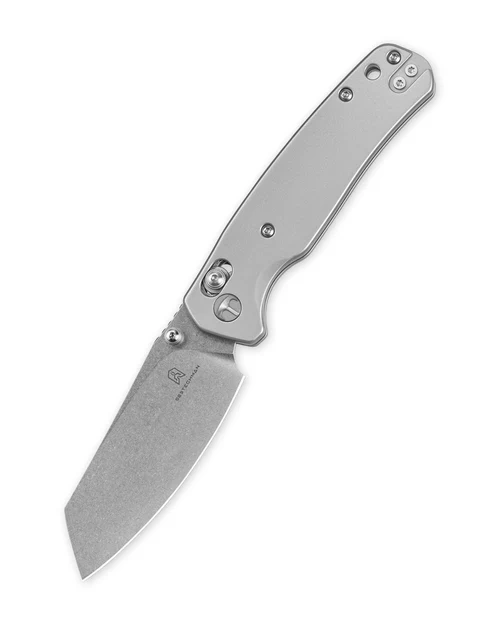 Nóż składany Bestechman Cicada's Wing Grey Slab Side Stainless Steel, Stonewashed 10Cr15MoV (BMK06-S-7) 1 webp
