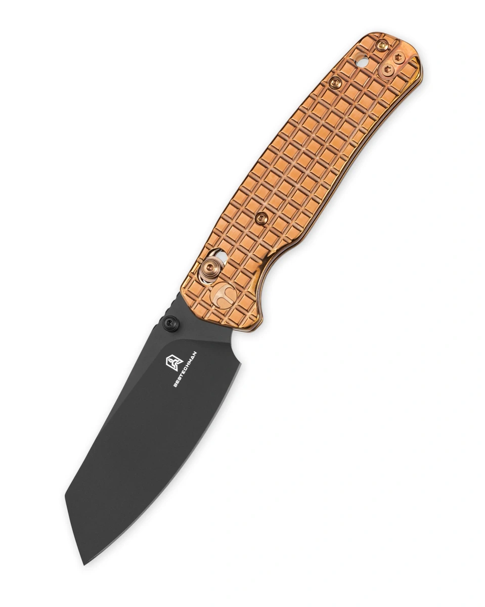 Nóż składany Bestechman Cicada's Wing Bronze Frag Stainless Steel, Black PVD 10Cr15MoV (BMK06-S-4) 1 webp