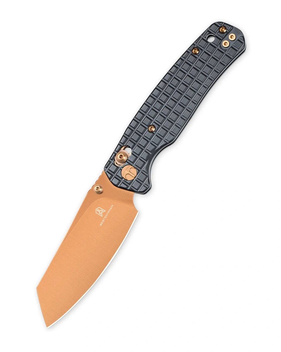 Nóż składany Bestechman Cicada's Wing Black Frag Stainless Steel, Bronze PVD 10Cr15MoV (BMK06-S-3) 1 webp