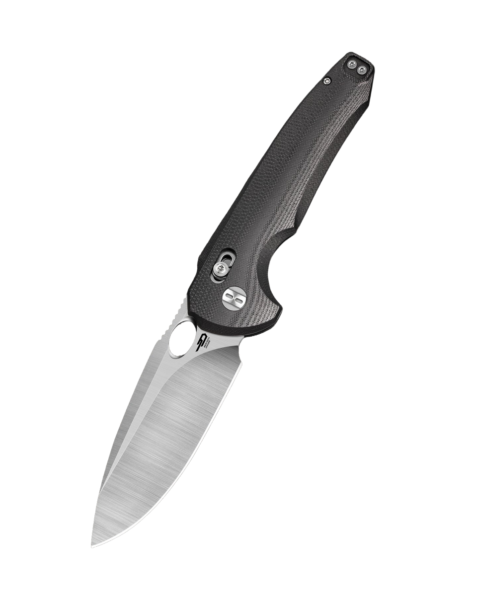 Nóż składany Bestech Noctar Black G10, Satin, stal 14C28N 1 png