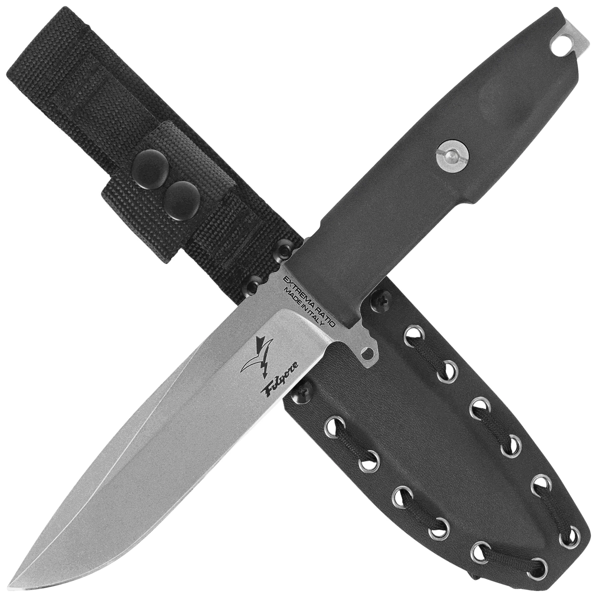 Nóż Extrema Ratio Folgore Black Forprene, Stonewashed Nitrogen (04.1000.0202/NIT/SW/BLK) 2 webp