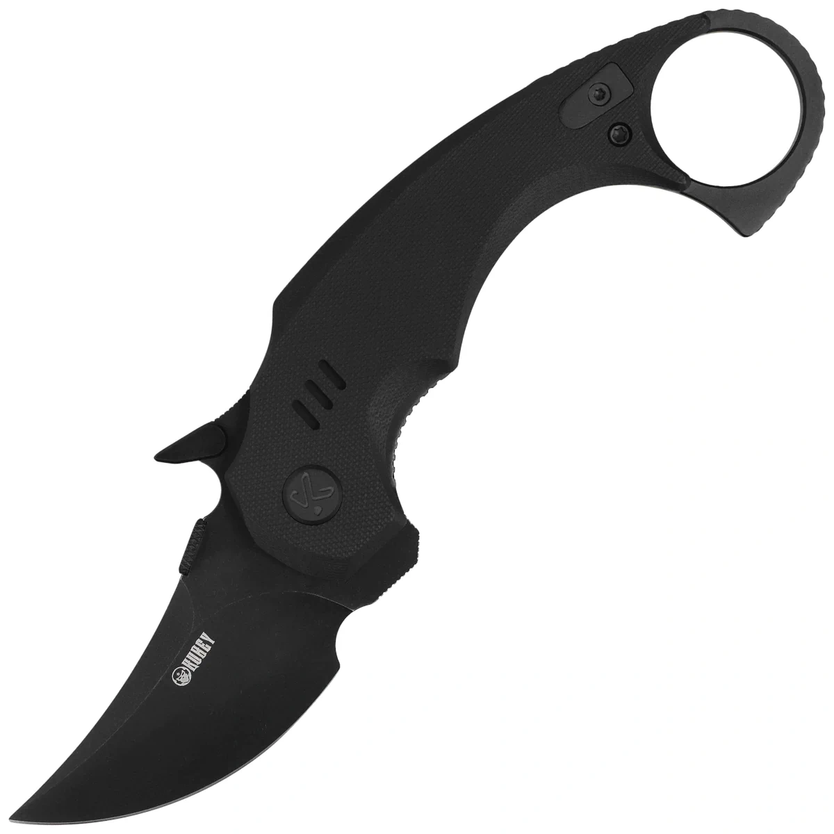 Nóż składany Kubey Jaw Pikal Black G10, Black Stonewashed 14C28N by MUZI Design (KU440F) 1 webp