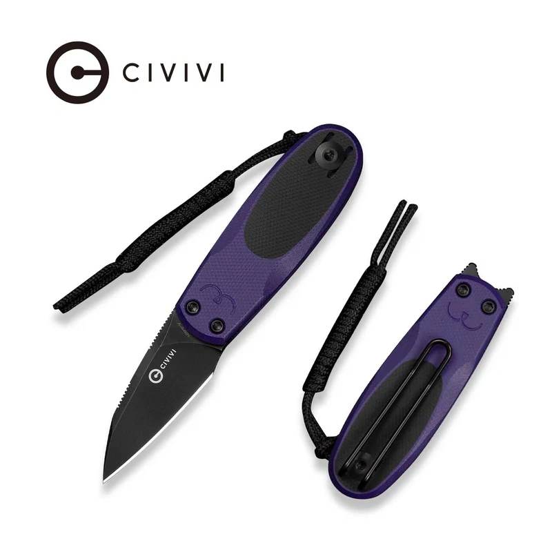 Nóż składany Civivi Purr Purple-Black G10, Nitro-V 1 webp