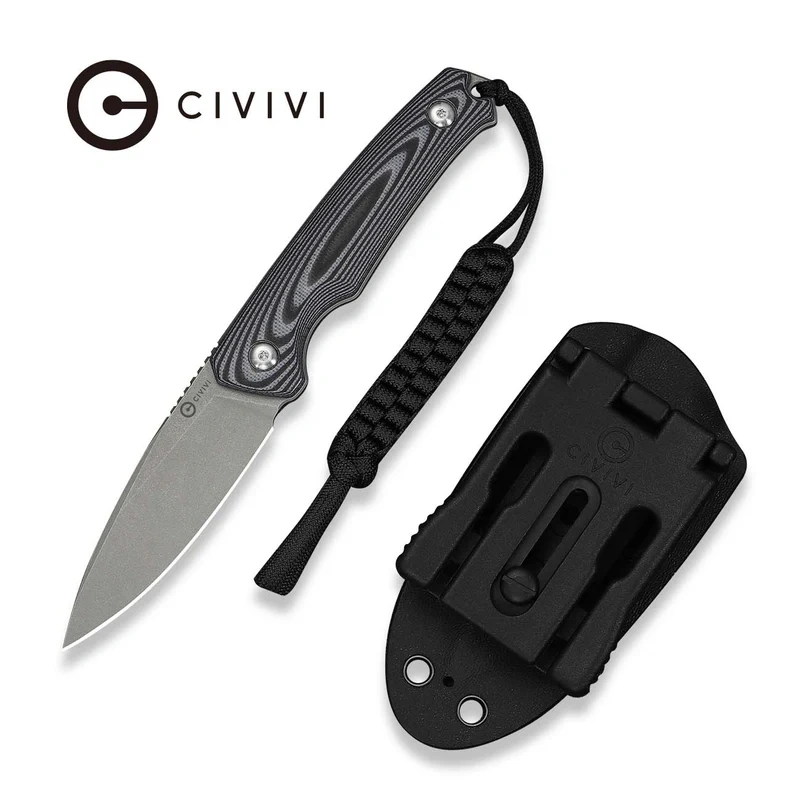 Nóż stały Civivi Altus Gray-Black G10, stal 14C28N 1 webp