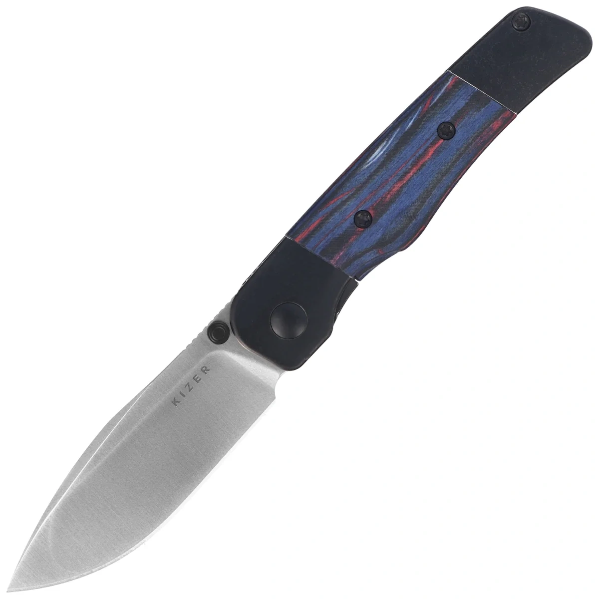 Nóż składany Kizer Coywolf Titanium / Reconstituted Wood, Satin S45VN Derek Sharon (Ki3685A2) 1 webp