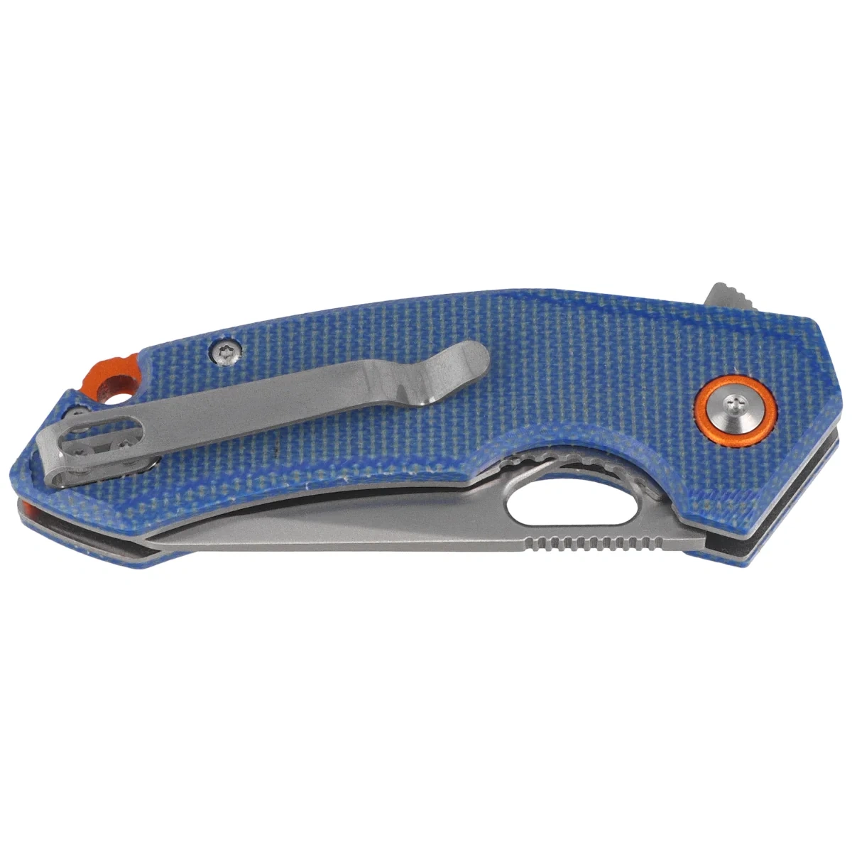 Nóż składany BlackFox The Corner Denim Micarta, Satin 10Cr15CoMov 2 webp
