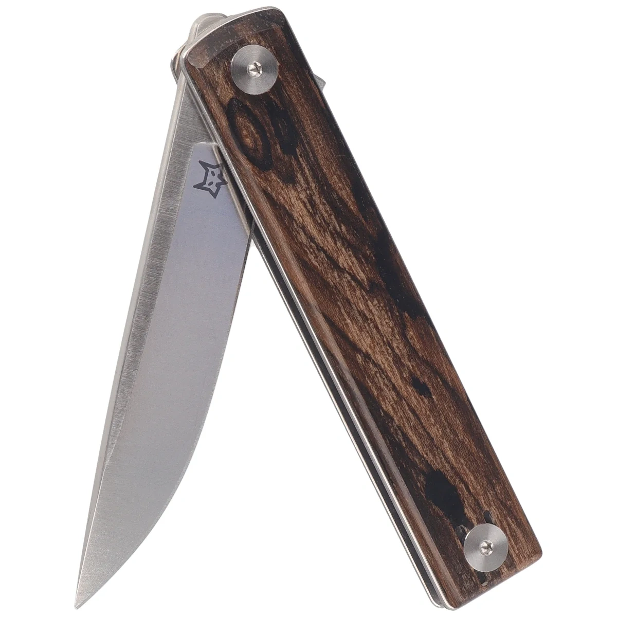 Nóż składany Fox Chnops Heritage Ziricote Wood, Satin Hybrid Cryo by Raven Knives Design (FX-544 ZW) 6 webp