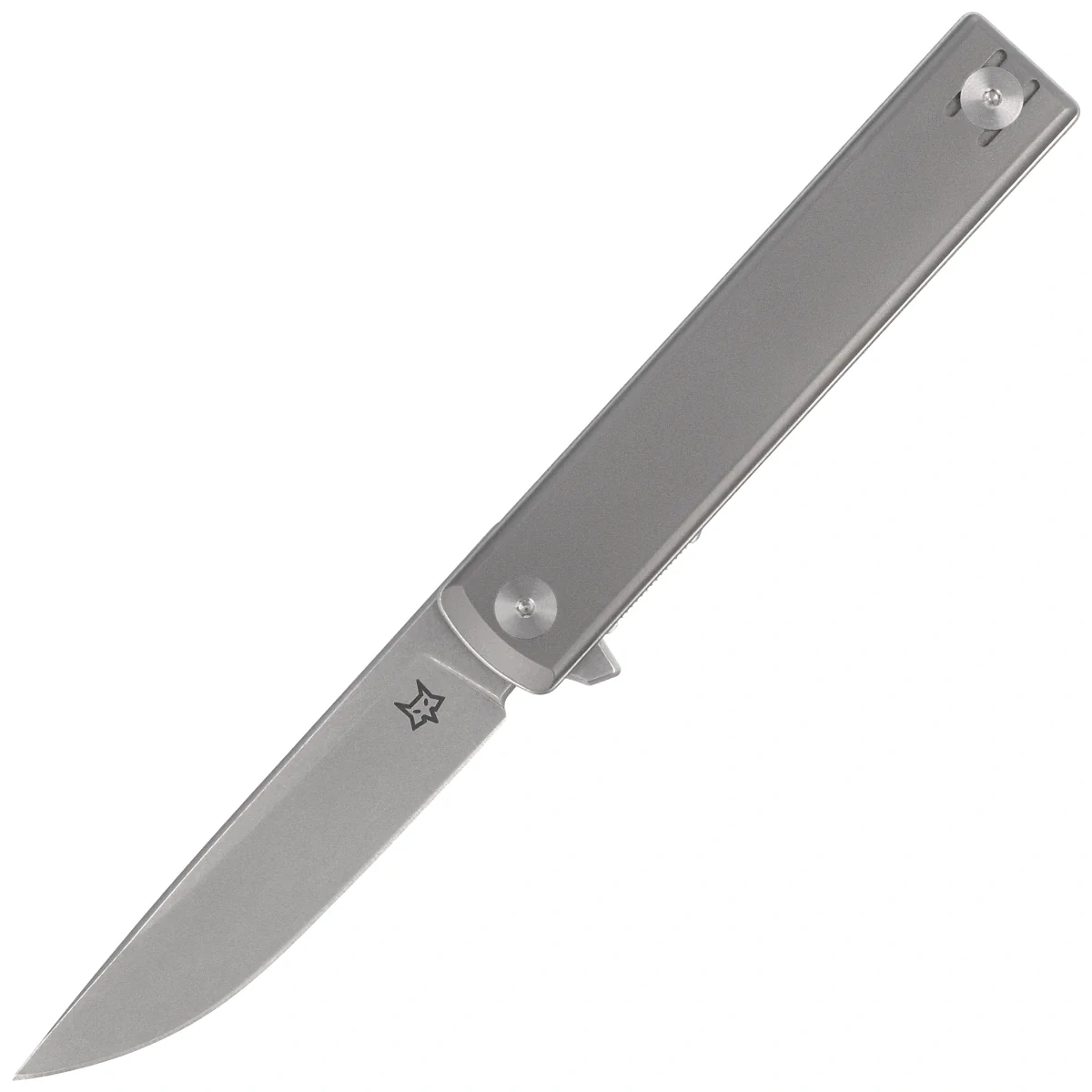 Nóż składany Fox Chnops Heritage Gray Titanium, Stonewashed Hybrid Cryo by Raven Knives Design (FX-544 TI) 1 webp