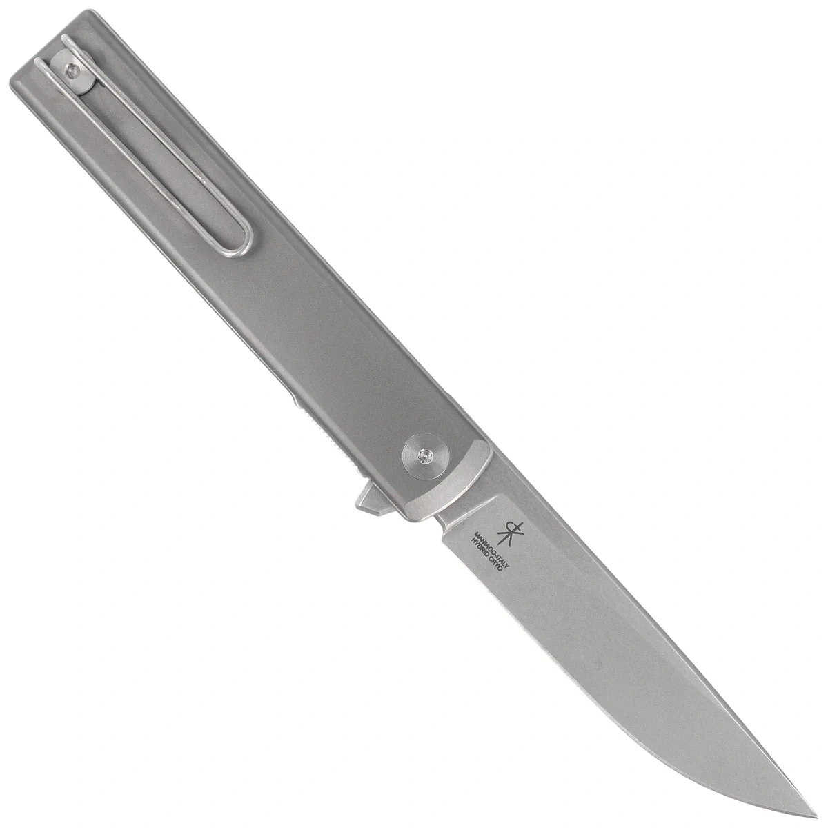 Nóż składany Fox Chnops Heritage Gray Titanium, Stonewashed Hybrid Cryo by Raven Knives Design (FX-544 TI) 3 webp