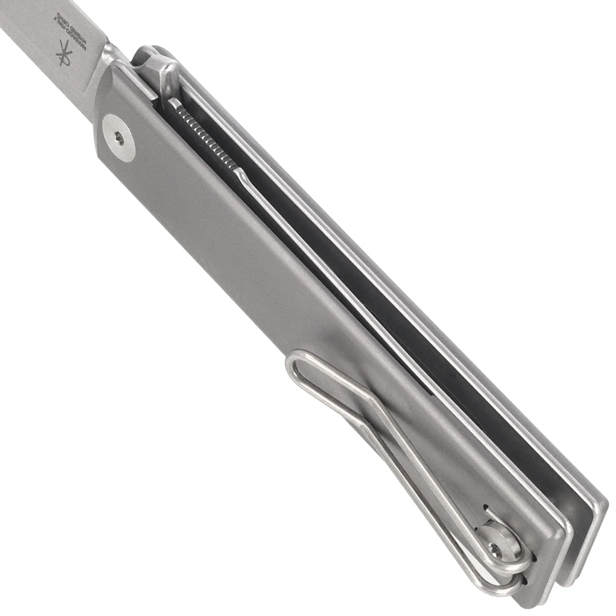 Nóż składany Fox Chnops Heritage Gray Titanium, Stonewashed Hybrid Cryo by Raven Knives Design (FX-544 TI) 5 webp