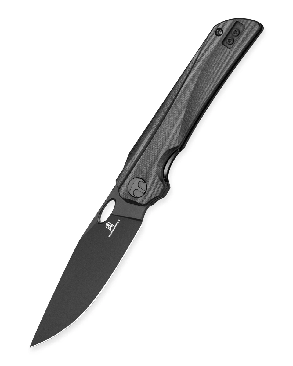 Nóż składany Bestechman Smuga Black G10, Black PVD AEB-L by Kombou (BMK22E) 1 webp
