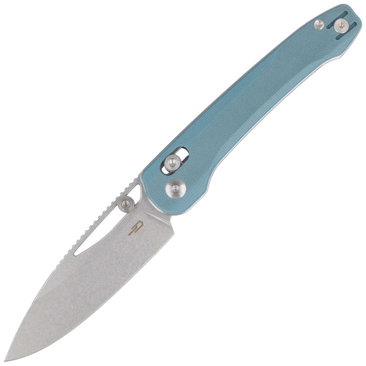 Nóż składany Bestech Cobber Misty Blue G10, Stonewashed 14C28N by Happy as Larry (BG68C) 1 webp