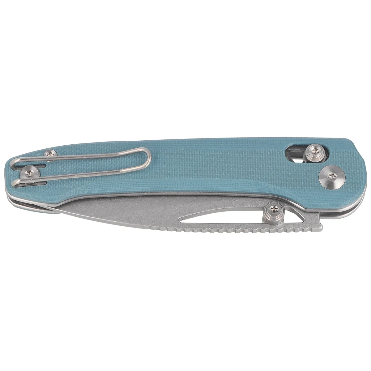 Nóż składany Bestech Cobber Misty Blue G10, Stonewashed 14C28N by Happy as Larry (BG68C) 2 webp