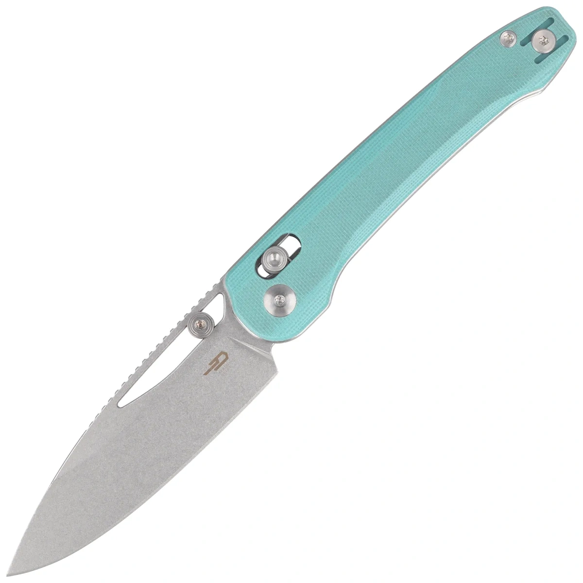 Nóż składany Bestech Cobber Light Blue G10, Satin / Stonewashed 14C28N by Happy as Larry (BG68B) 1 webp
