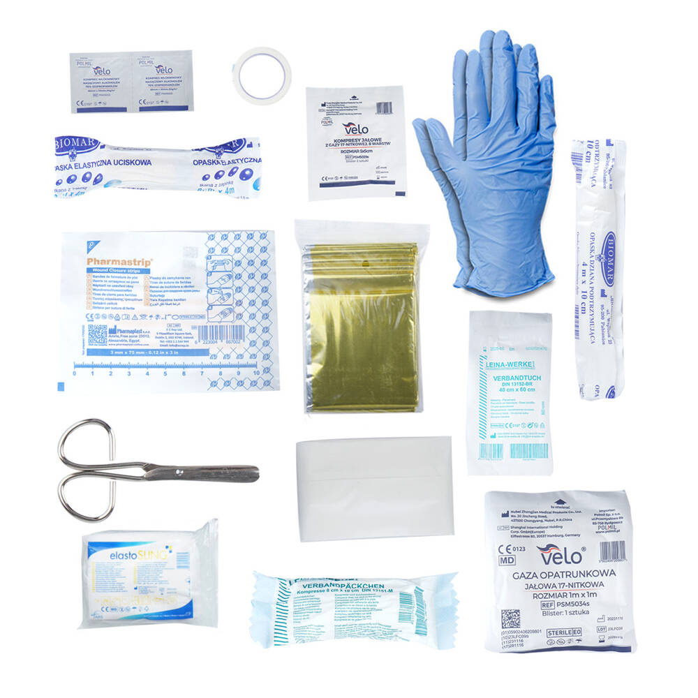 Medaid - Apteczka osobista typ 220 - Mała - 16 elementów - Rzep - Oliwkowa 3 Zdjęcie 3 — SPC-13986