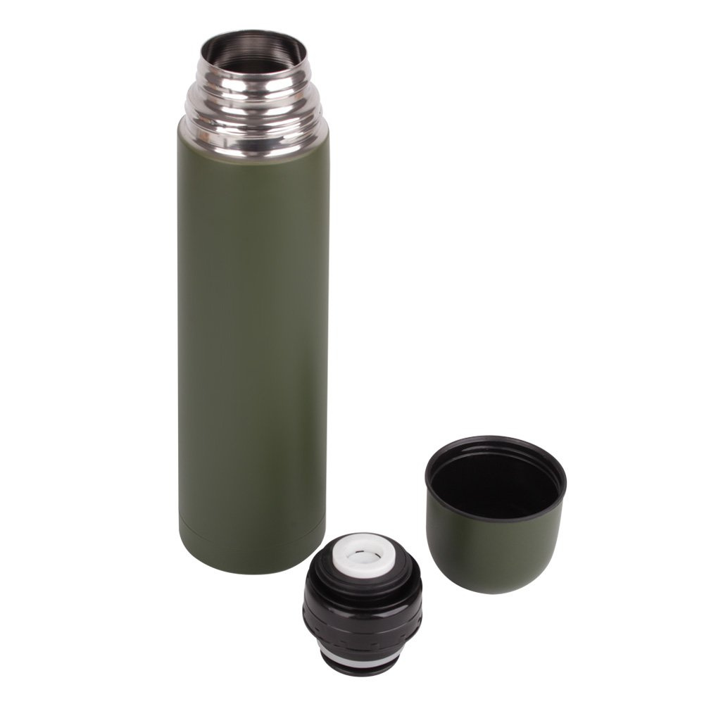 Mil-Tec - Termos ze stali nierdzewnej - 1L - Zielony OD - 14532000 2 Zdjęcie 2 — SPC-18063