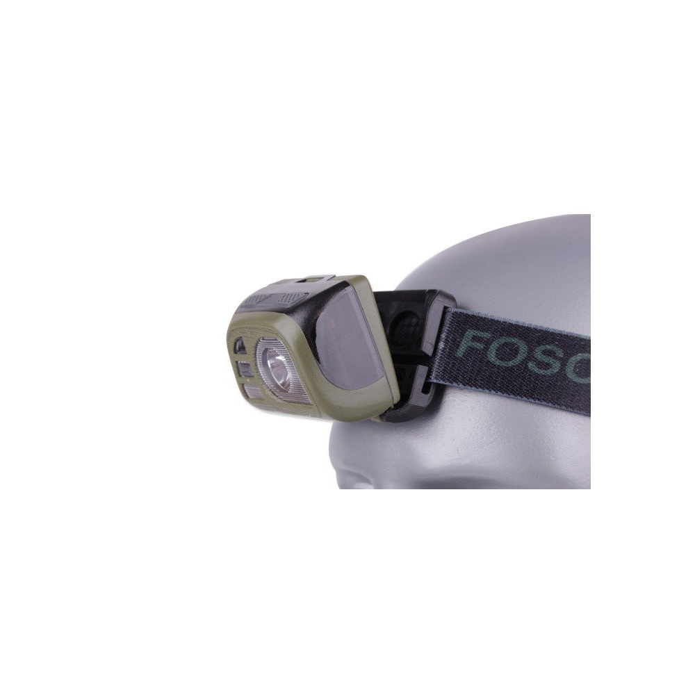 FOSCO - Latarka czołowa Tactical Headlamp - 140 lumenów - Zielony OD 2 Zdjęcie 2 — SPC-18487