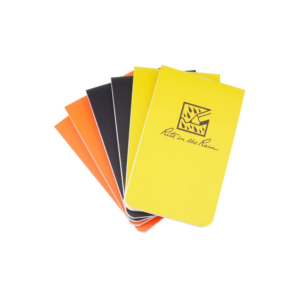 Rite in the Rain – Notes wodoodporny On-The-Go – 85 x 50 mm – 6 szt.- Czarny / Żółty / Pomarańczowy – OTG-INDL