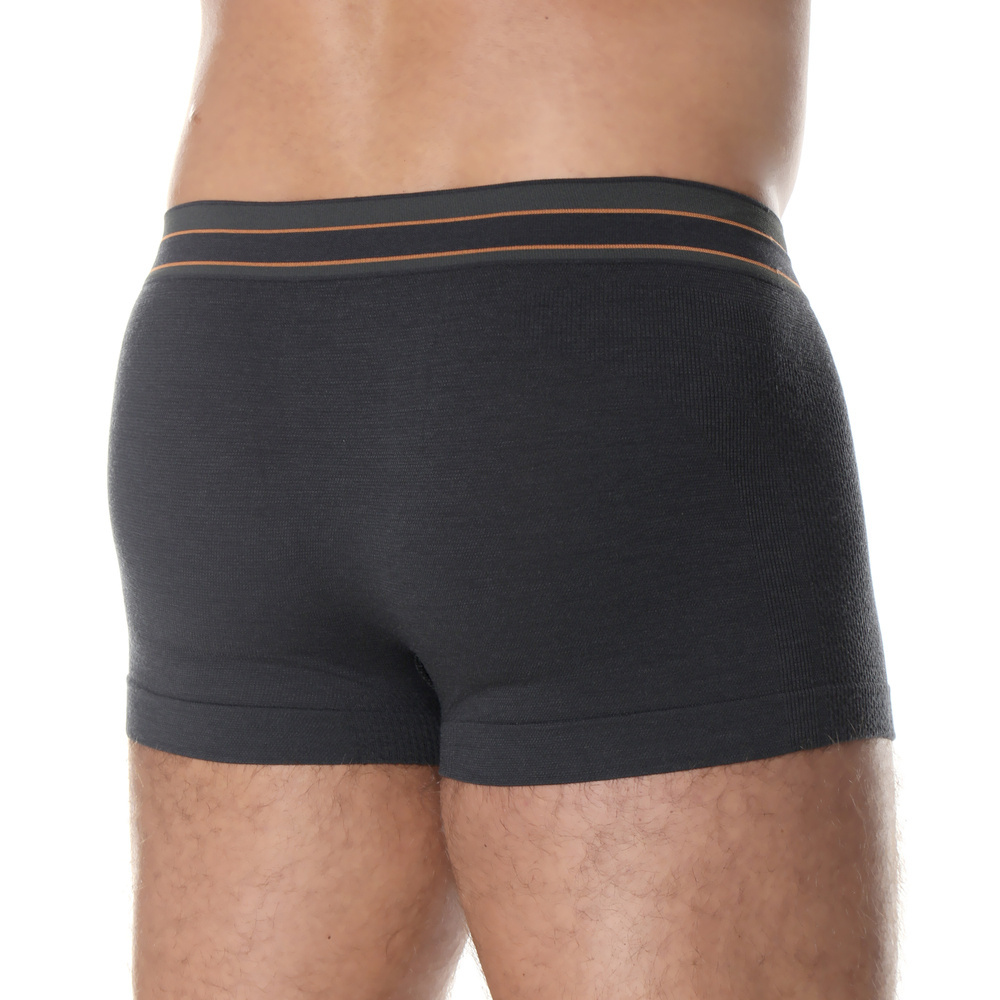 Brubeck - Bokserki męskie Active Wool Merino - Grafitowe - BX10870 2 Zdjęcie 2 — SPC-35258