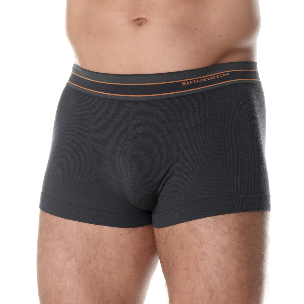 Brubeck - Bokserki męskie Active Wool Merino - Grafitowe - BX10870 3 Zdjęcie 3 — SPC-35258