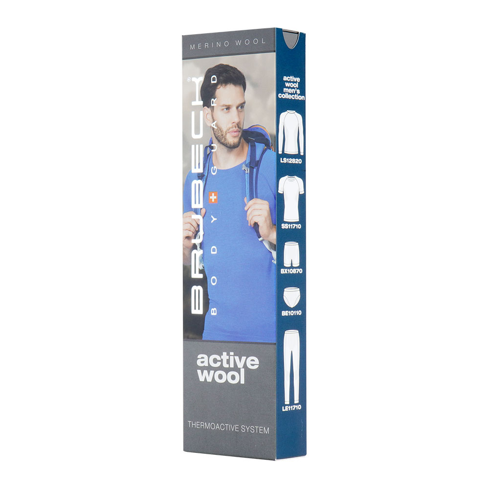 Brubeck - Bokserki męskie Active Wool Merino - Grafitowe - BX10870 4 Zdjęcie 4 — SPC-35258