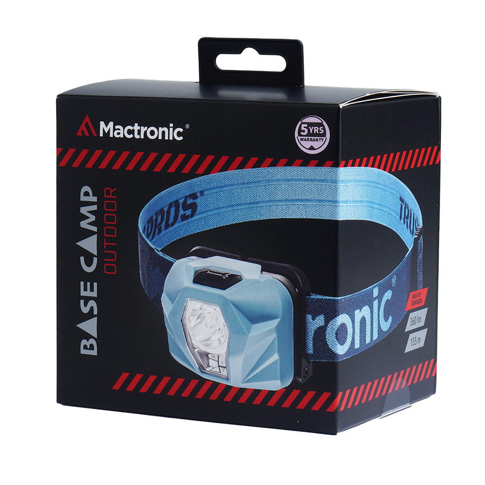 Mactronic - Latarka czołówka Base Camp - 360 lm - Niebieska - AHL0112 2 Zdjęcie 2 — SPC-35523