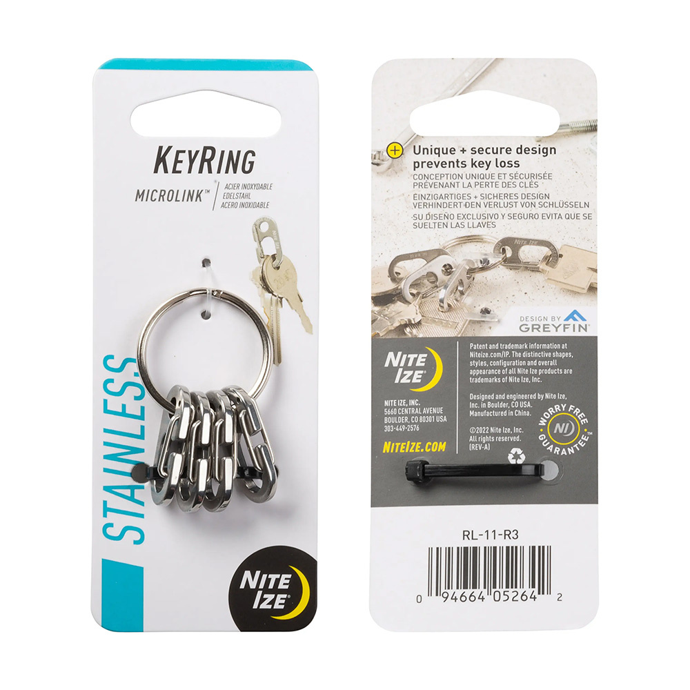 Nite Ize - Kółko do kluczy KeyRing MicroLink - Stalowe - RL-11-R3 1 jpg