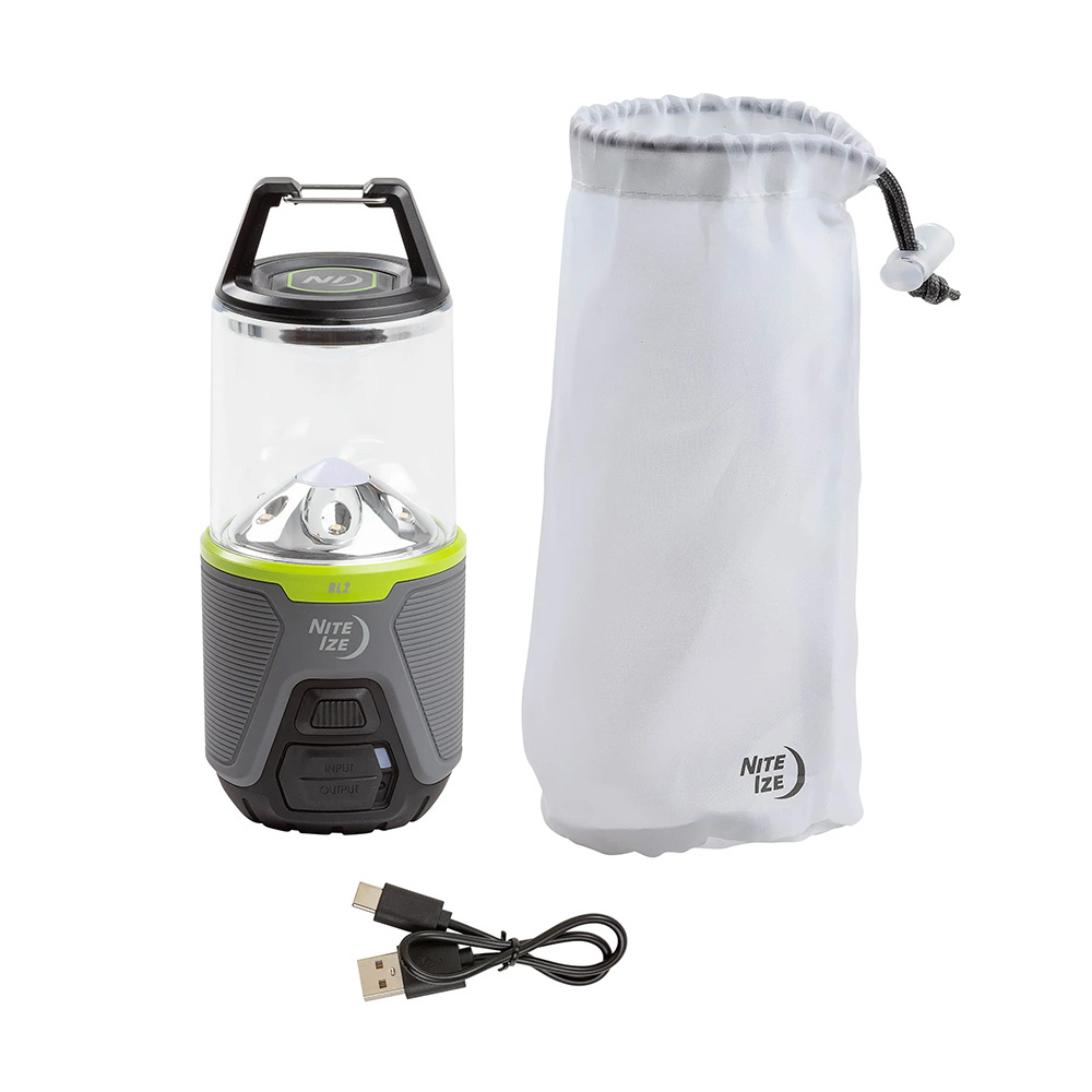 Nite Ize - Akumulatorowa lampa kempingowa Radiant® RL2™ - 400 lm - Szara / Zielona - RL2-17-R8 1 jpg