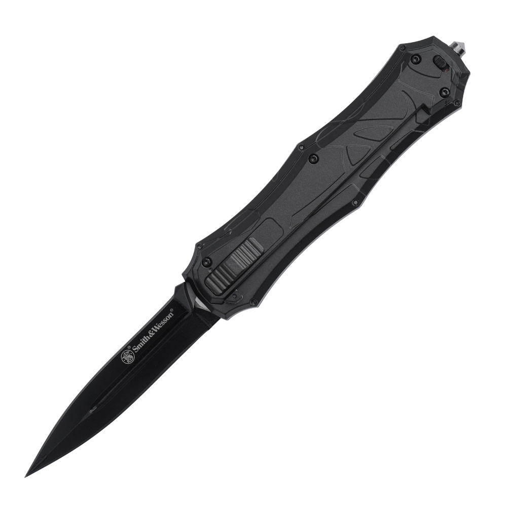 Smith&Wesson - Nóż składany Assisted Opening OTF - AUS-8 - Dagger - Czarny - SWOTF9B 1 jpg
