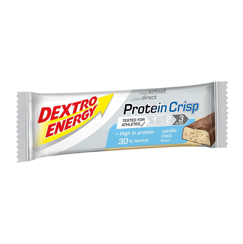 Dextro Energy - Baton proteinowy Protein Crisp - Wanilia/Kokos - 50 g - DE73 1 jpg