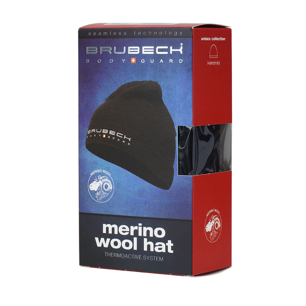 Brubeck - Czapka wełniana Extreme Wool - Czarny - HM1018U 2 Zdjęcie 2 — SPC-44428