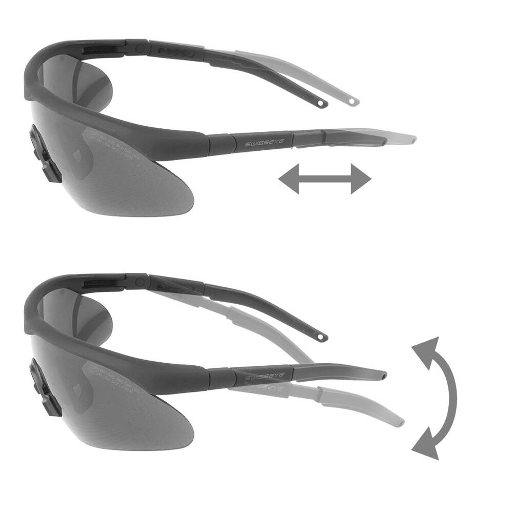 Swiss Eye - Okulary strzeleckie Raptor Pro - Czarne - Trzy wizjery - 10164 7 Zdjęcie 7 — SPC-44560