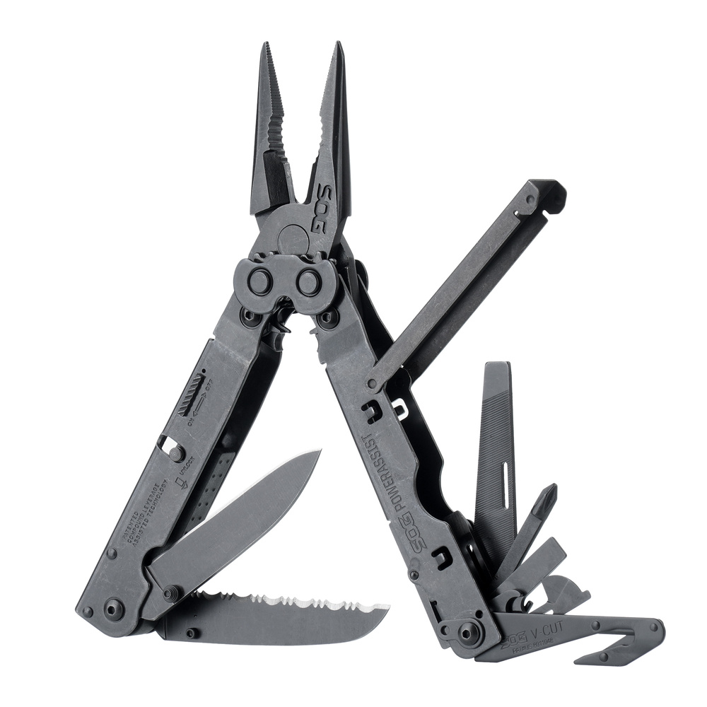 SOG - Multitool PowerAssist B66N-CP - 420 - 16 narzędzi - Czarny - B66N-CP 7 Zdjęcie 10 — SPC-45158