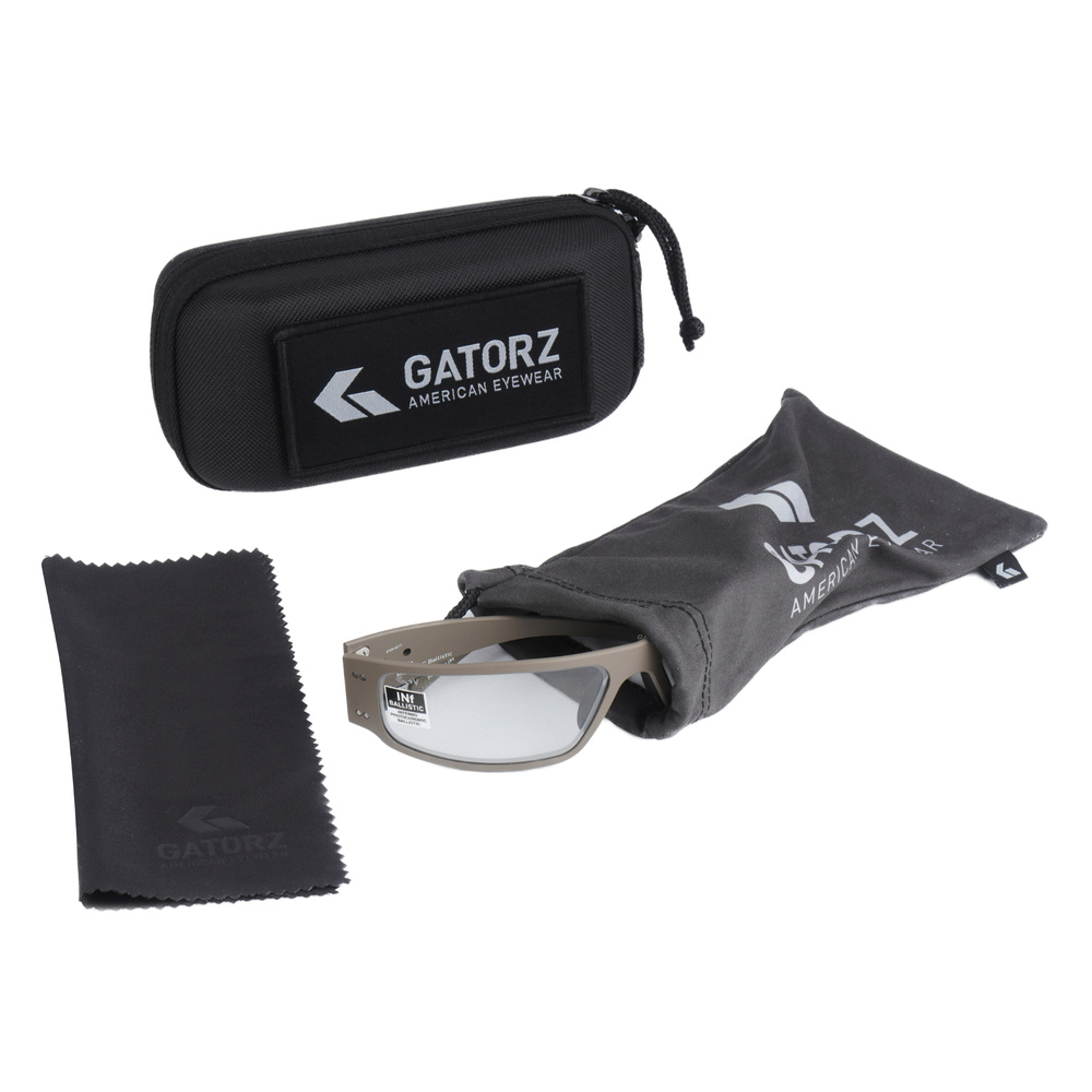 Gatorz - Okulary fotochromowe balistyczne Magnum - ANSI Z87+ - Przyciemniane - Tan - GZ-01-305 9 Zdjęcie 9 — SPC-46517